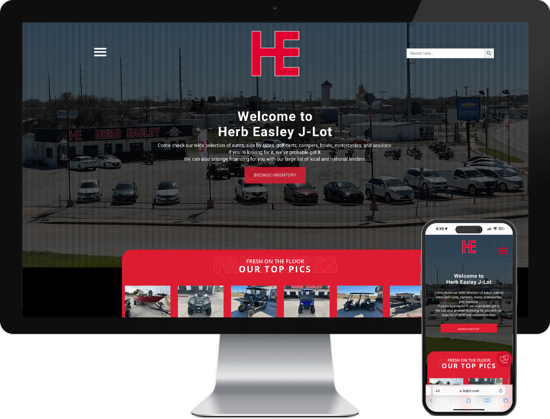 Eskay Marketing | Website Design & Development | Client: Herb Easley Motors