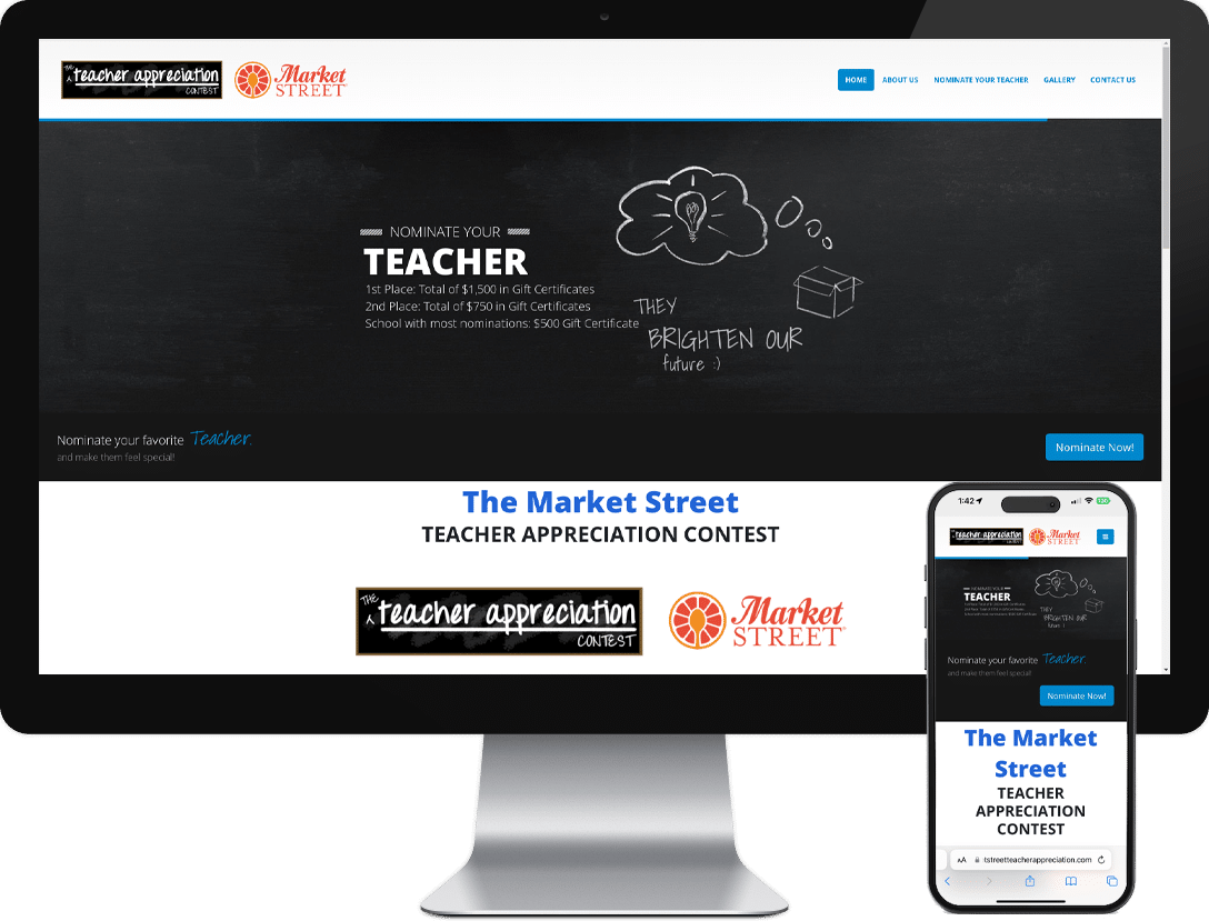 Eskay Marketing | Website Design & Development | Client: United Super Markets Teacher Appreciation Contest
