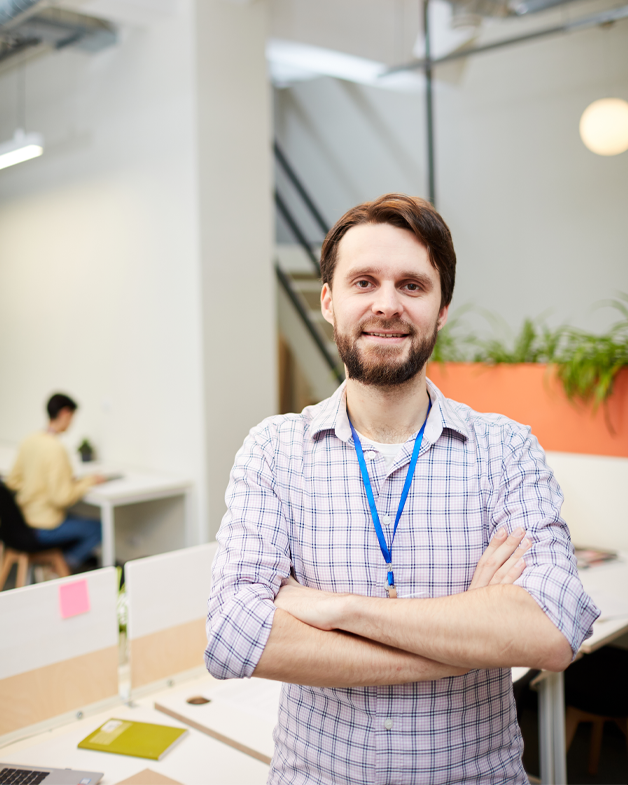 SEM - Search Engine Marketing Team Employee posing for portrait.